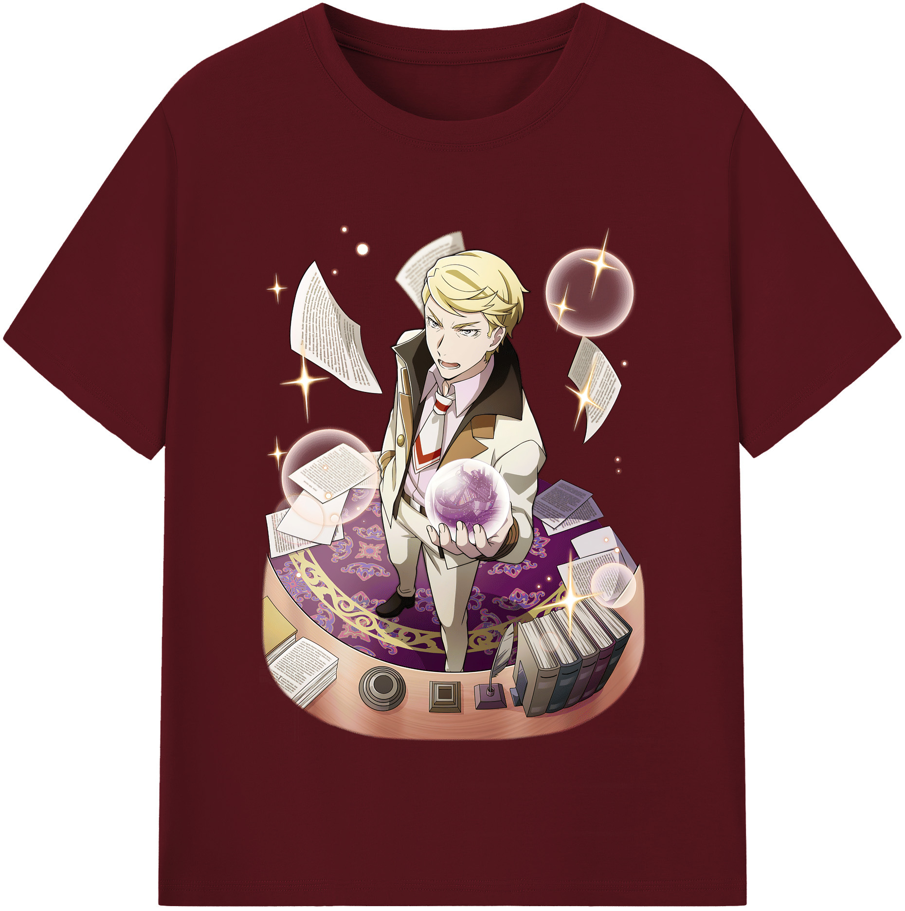 （画像用） 文豪ストレイドッグス Bungo Stray Dogs 綿100％半袖Tシャツ（フロントプリント）